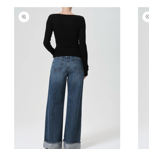 Agolde - Dame Wide Leg Jeans - Picture 2 of 3